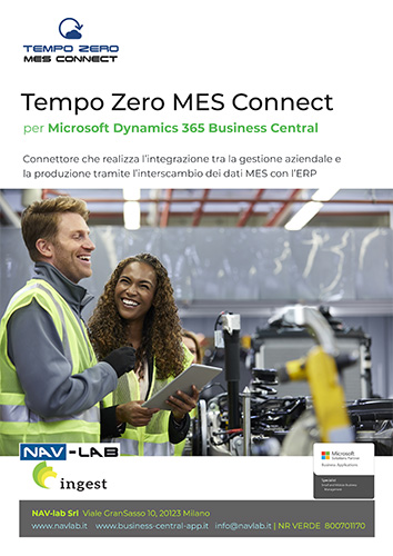Download Brochure Tempo Zero MES Connect per Microsoft business Central | NAV-lab