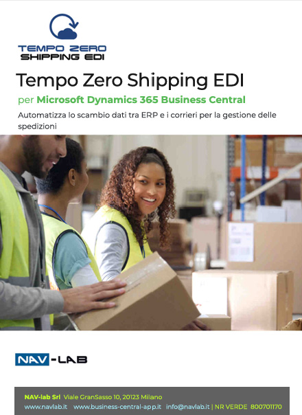 Tempo Zero Shipping EDI per Microsoft Business Central | Navlab