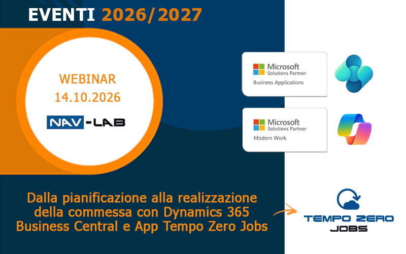 Webinar sulla gestione commesse con Business Central e Tempo Zero Jobs | NAV-LAB